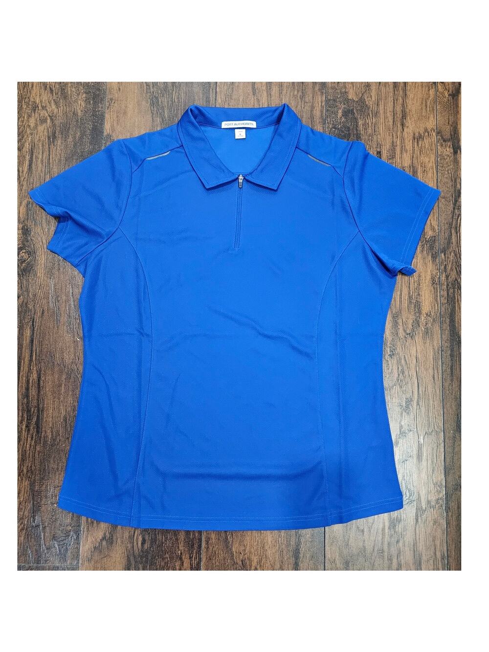 Port Authority Zip Up Polo Top Women's Size Large